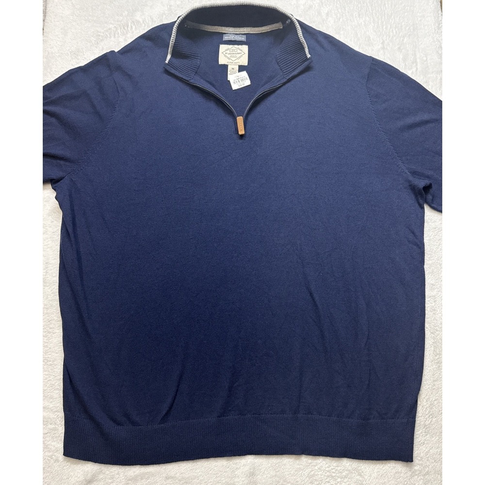 St. John's Bay 3XL Super Soft Men's Classic 1/4 Zip Sweater Pullover Big & Tall